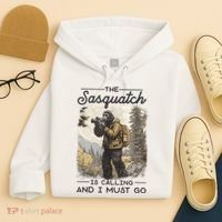 Bigfoot The Sasquatch Is Calling And I Must Go Hoodie thumb 4