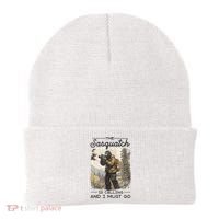 Bigfoot The Sasquatch Is Calling And I Must Go Beanie thumb 0