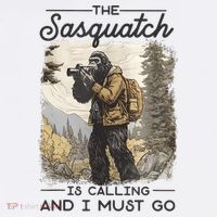 Bigfoot The Sasquatch Is Calling And I Must Go Women's Hoodie thumb 2