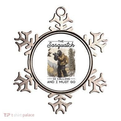 Bigfoot The Sasquatch Is Calling And I Must Go Ornament