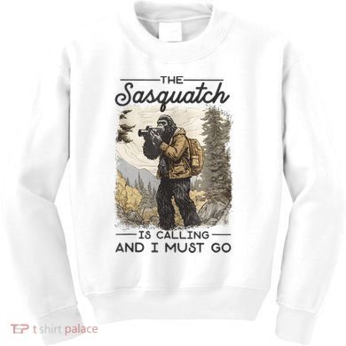 Bigfoot The Sasquatch Is Calling And I Must Go Kids Sweatshirt