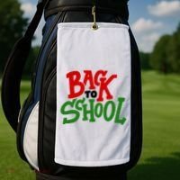 Back To School Holiday Cute Gift Golf Towel thumb 2