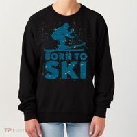 Born To Ski Women's Sweatshirt thumb 0