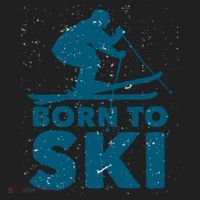 Born To Ski Women's Sweatshirt thumb 2