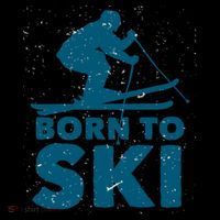 Born To Ski Backpack thumb 2