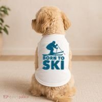 Born To Ski Doggie Tank thumb 2