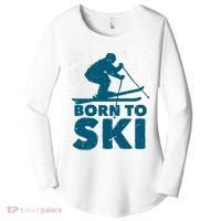 Born To Ski Women's Perfect Tri Tunic Long Sleeve Shirt thumb 0