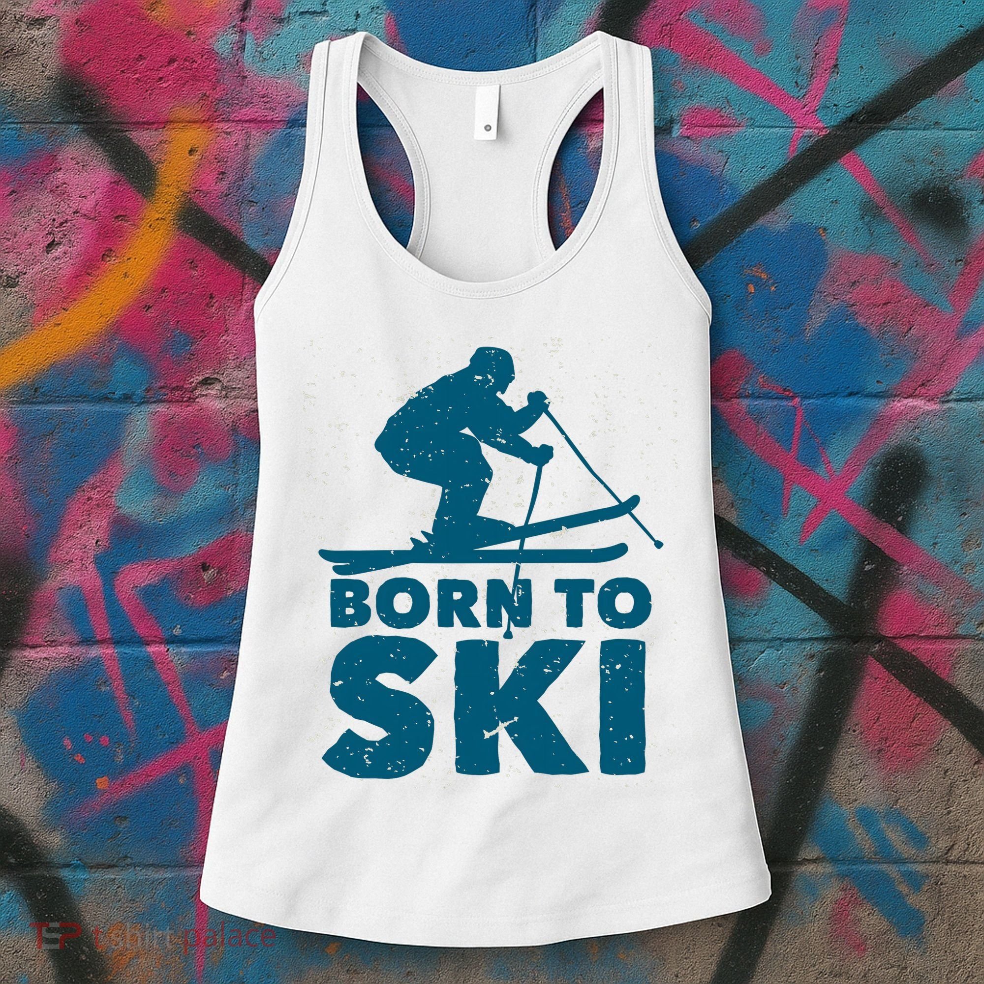 Born To Ski Women's Tank Top