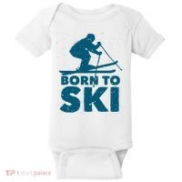 Born To Ski Baby Bodysuit thumb 0