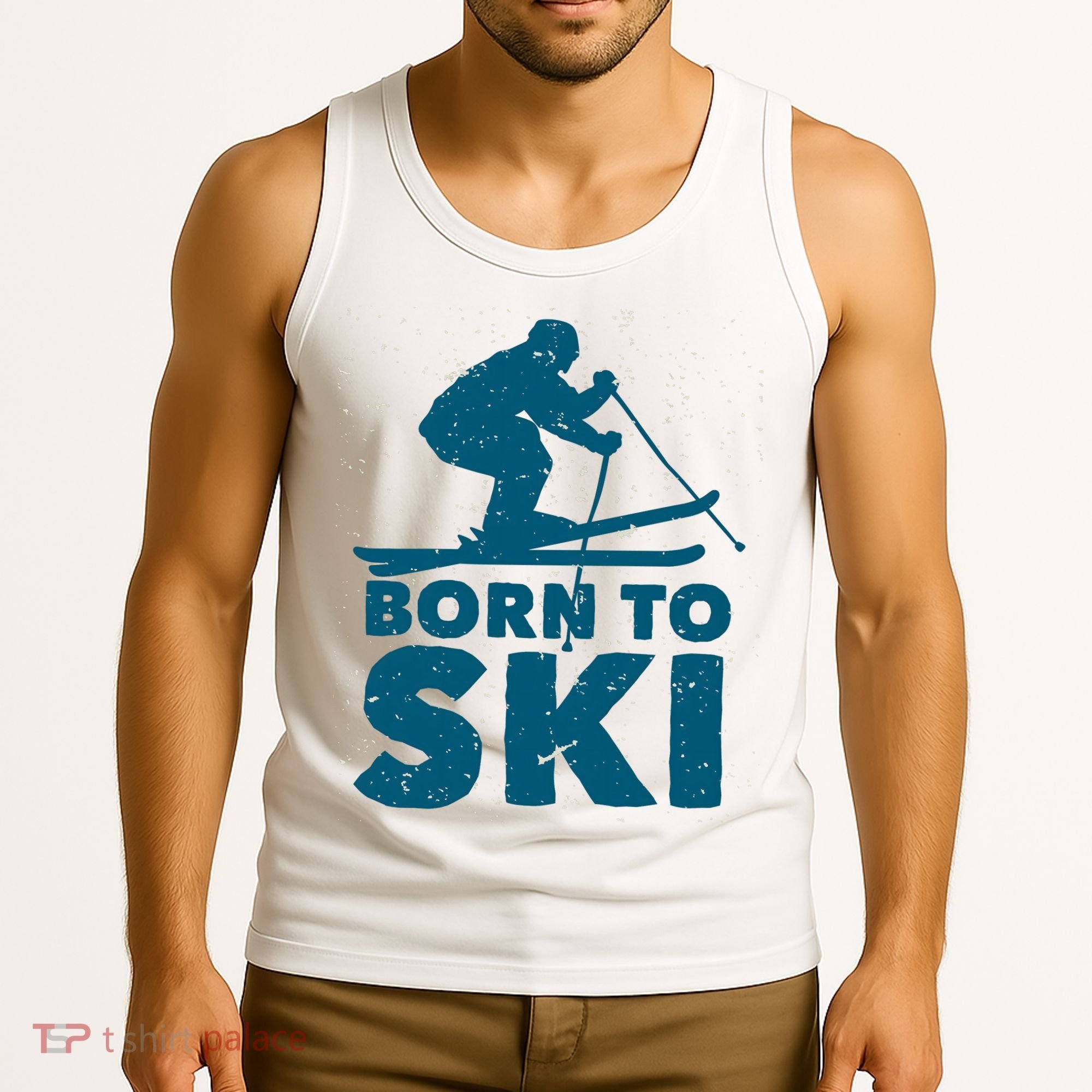 Born To Ski Tank Top