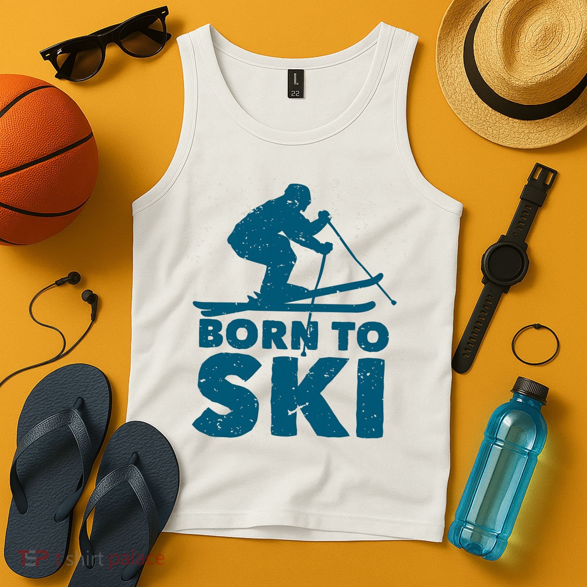 Born To Ski Tank Top
