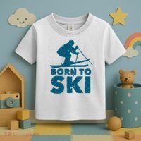 Born To Ski Toddler T-Shirt thumb 3