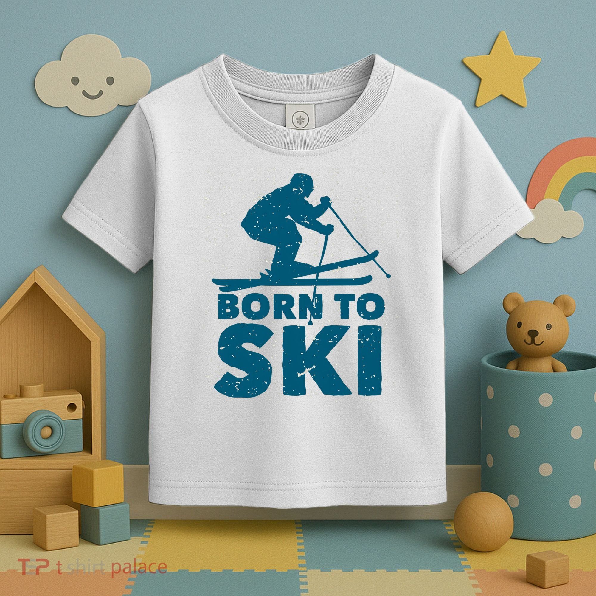 Born To Ski Toddler T-Shirt