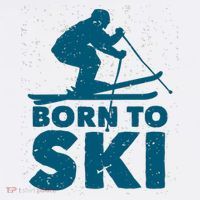 Born To Ski Toddler T-Shirt thumb 4