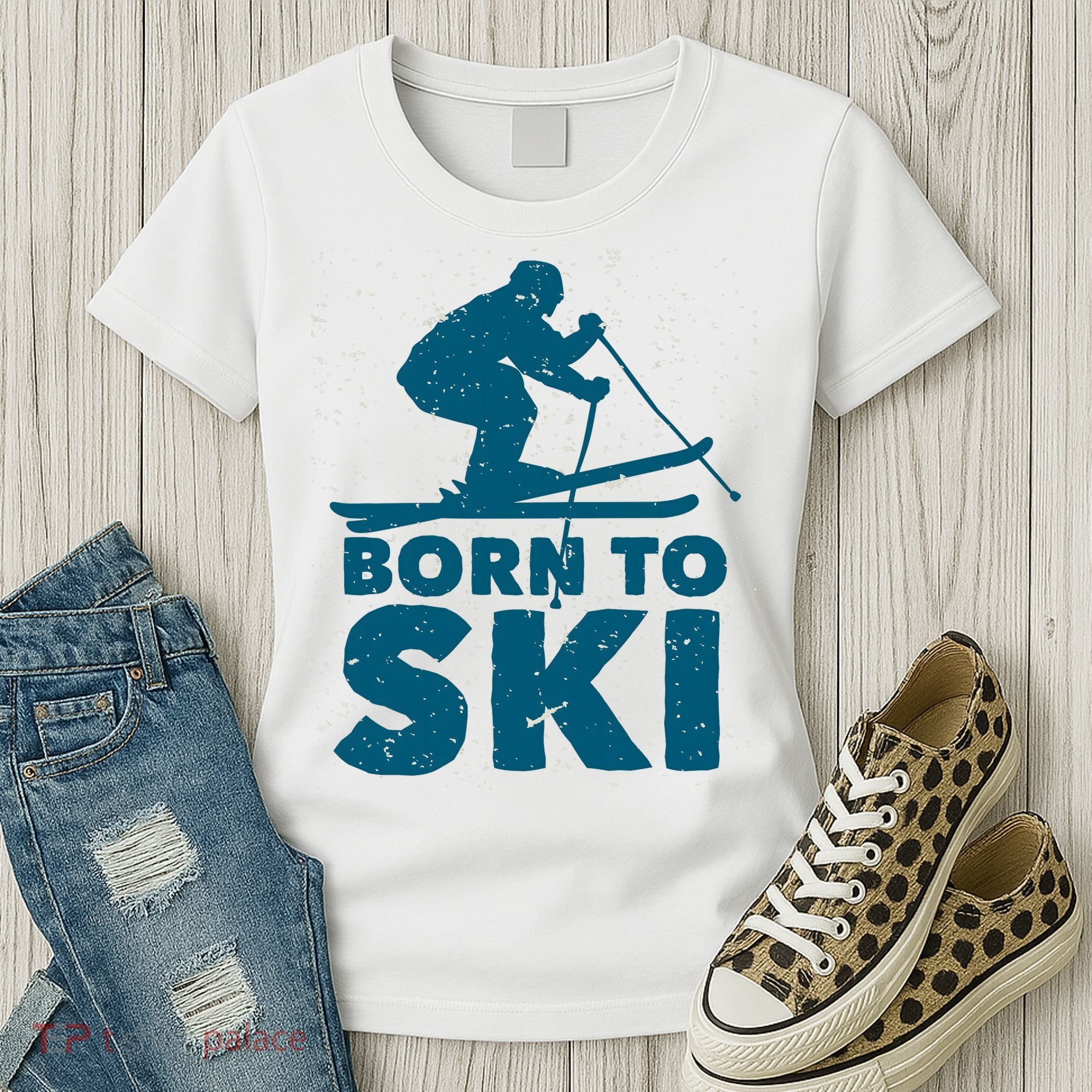 Born To Ski Women's T-Shirt