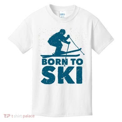 Born To Ski Kids T-Shirt