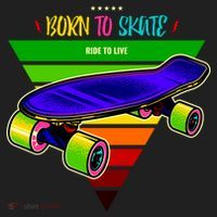 Born To Skate Ride To Live Women's Sweatshirt thumb 2