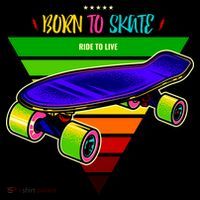 Born To Skate Ride To Live Coffee Mug thumb 5