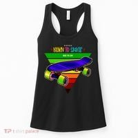 Born To Skate Ride To Live Women's Tank Top thumb 0