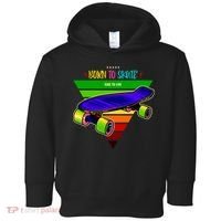 Born To Skate Ride To Live Toddler Hoodie thumb 0