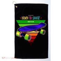 Born To Skate Ride To Live Golf Towel thumb 0