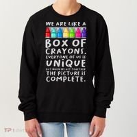Back To School Teacher We Are Like A Box Of Crayons Women's Sweatshirt thumb 0