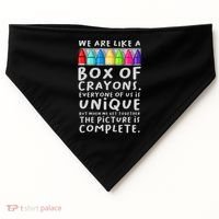 Back To School Teacher We Are Like A Box Of Crayons USA-Made Doggie Bandana thumb 0