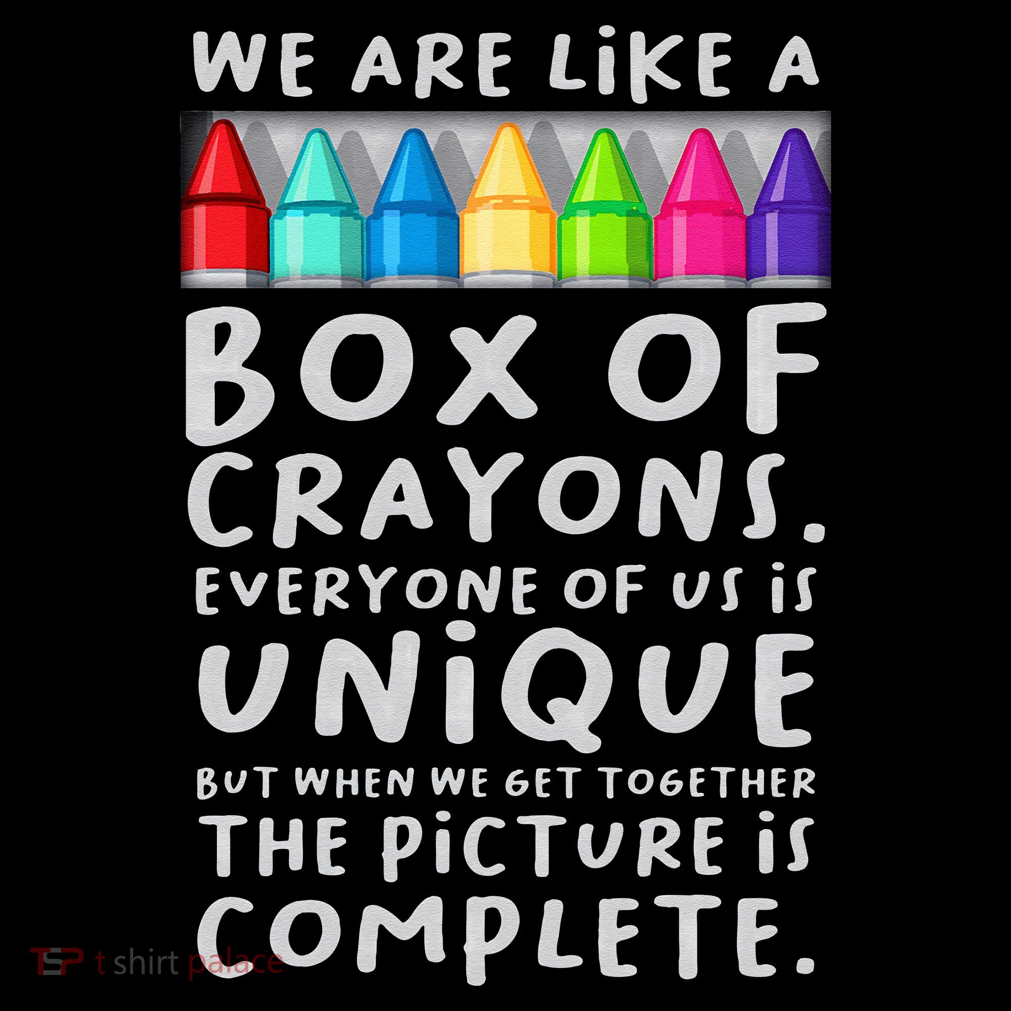 Back To School Teacher We Are Like A Box Of Crayons Coffee Mug