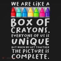 Back To School Teacher We Are Like A Box Of Crayons Coaster thumb 2