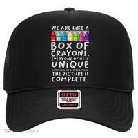 Back To School Teacher We Are Like A Box Of Crayons Hat thumb 0