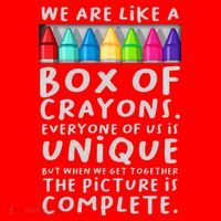 Back To School Teacher We Are Like A Box Of Crayons Santa Hat thumb 1
