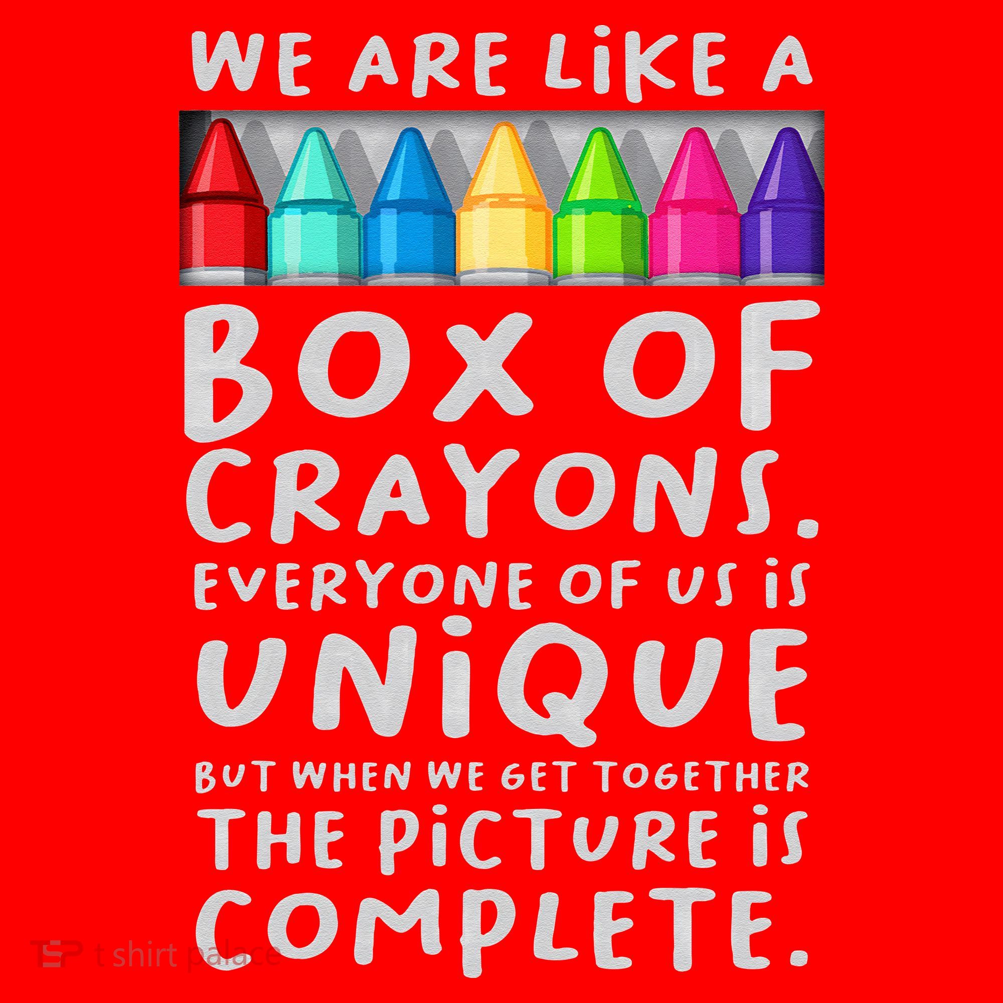 Back To School Teacher We Are Like A Box Of Crayons Santa Hat