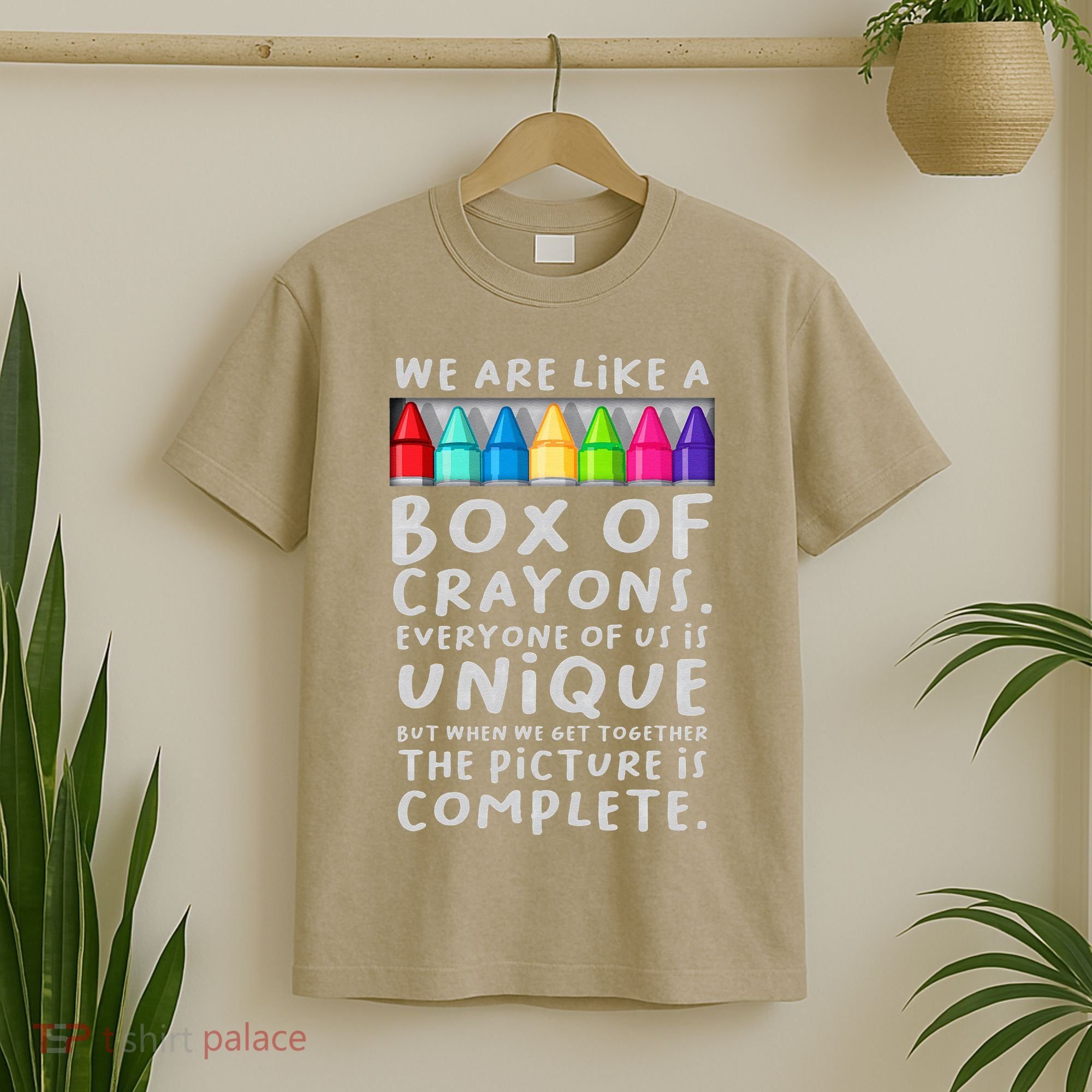 Back To School Teacher We Are Like A Box Of Crayons T-Shirt