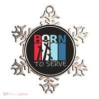 Born To Serve & Jesus Cross & Walk by Faith Christian Ornament thumb 0