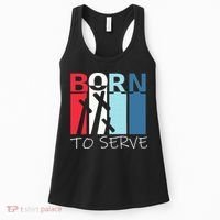 Born To Serve & Jesus Cross & Walk by Faith Christian Women's Tank Top thumb 0