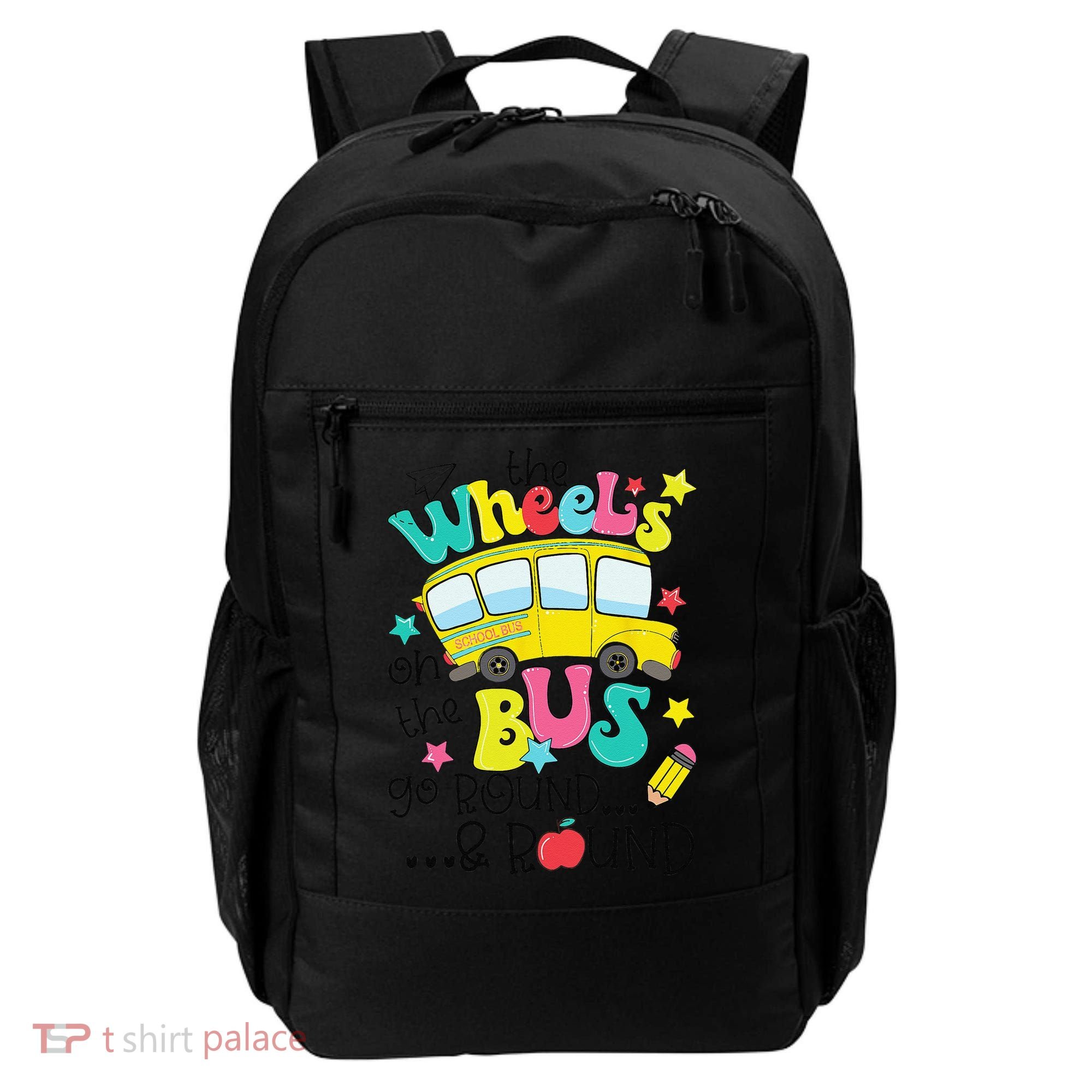 Back To School Funny The WHEELS On The BUS Backpack