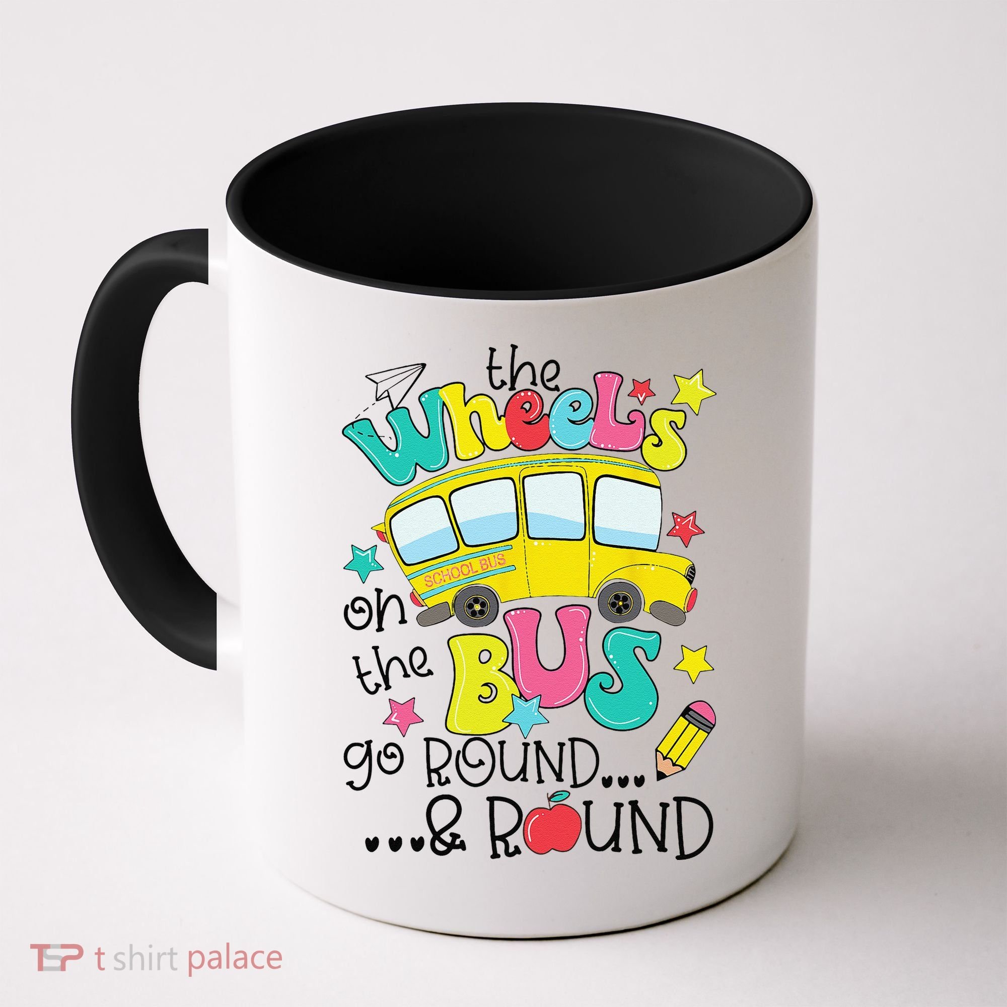 Back To School Funny The WHEELS On The BUS Coffee Mug