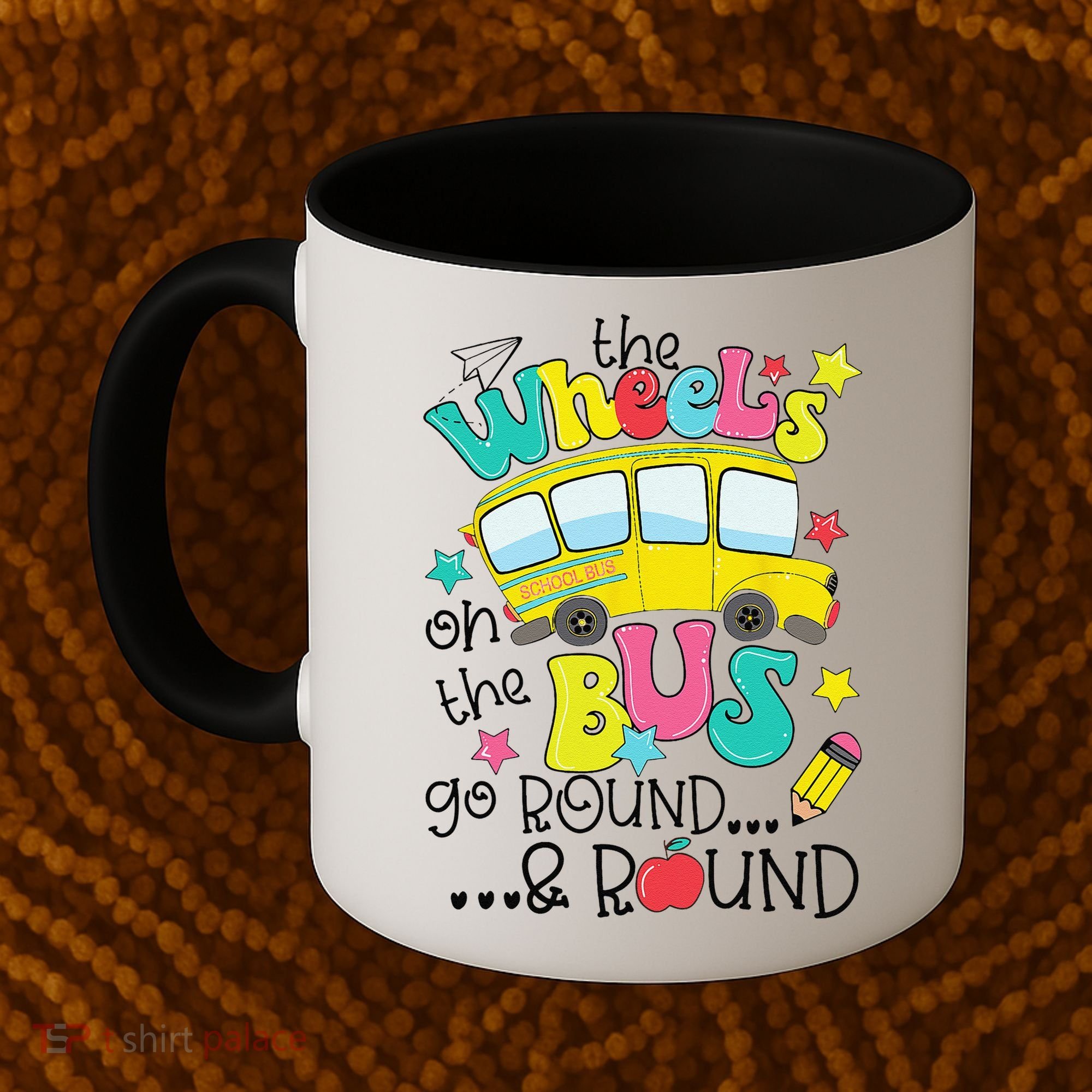 Back To School Funny The WHEELS On The BUS Coffee Mug