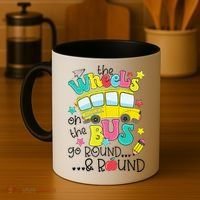 Back To School Funny The WHEELS On The BUS Coffee Mug thumb 4