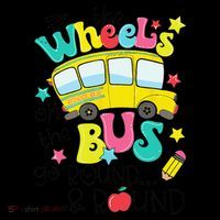 Back To School Funny The WHEELS On The BUS Women's Hoodie thumb 2