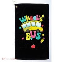 Back To School Funny The WHEELS On The BUS Golf Towel thumb 0
