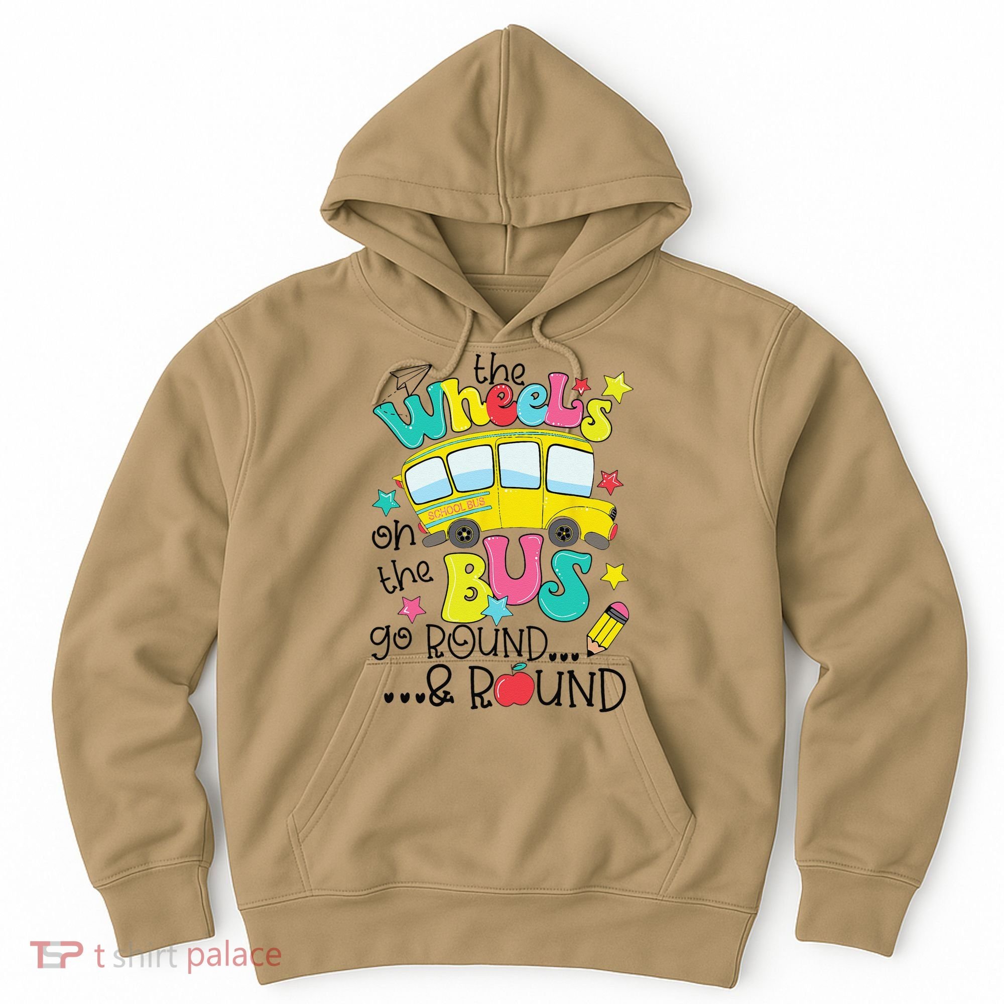Back To School Funny The WHEELS On The BUS Hoodie