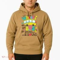 Back To School Funny The WHEELS On The BUS Hoodie thumb 2