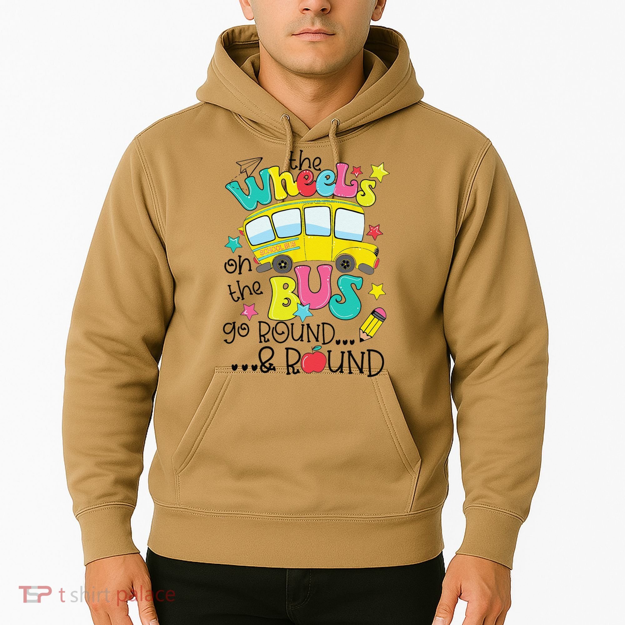 Back To School Funny The WHEELS On The BUS Hoodie