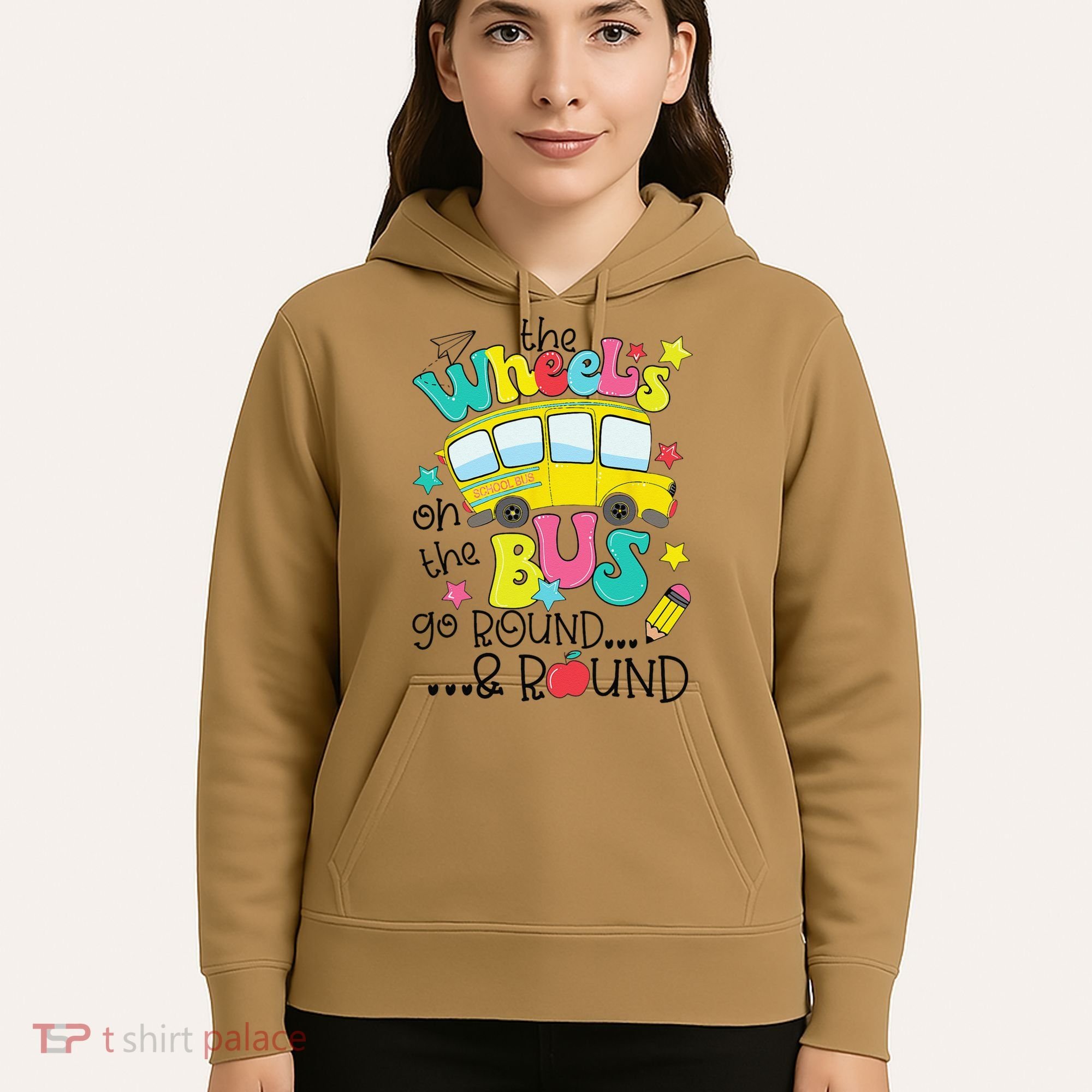 Back To School Funny The WHEELS On The BUS Hoodie