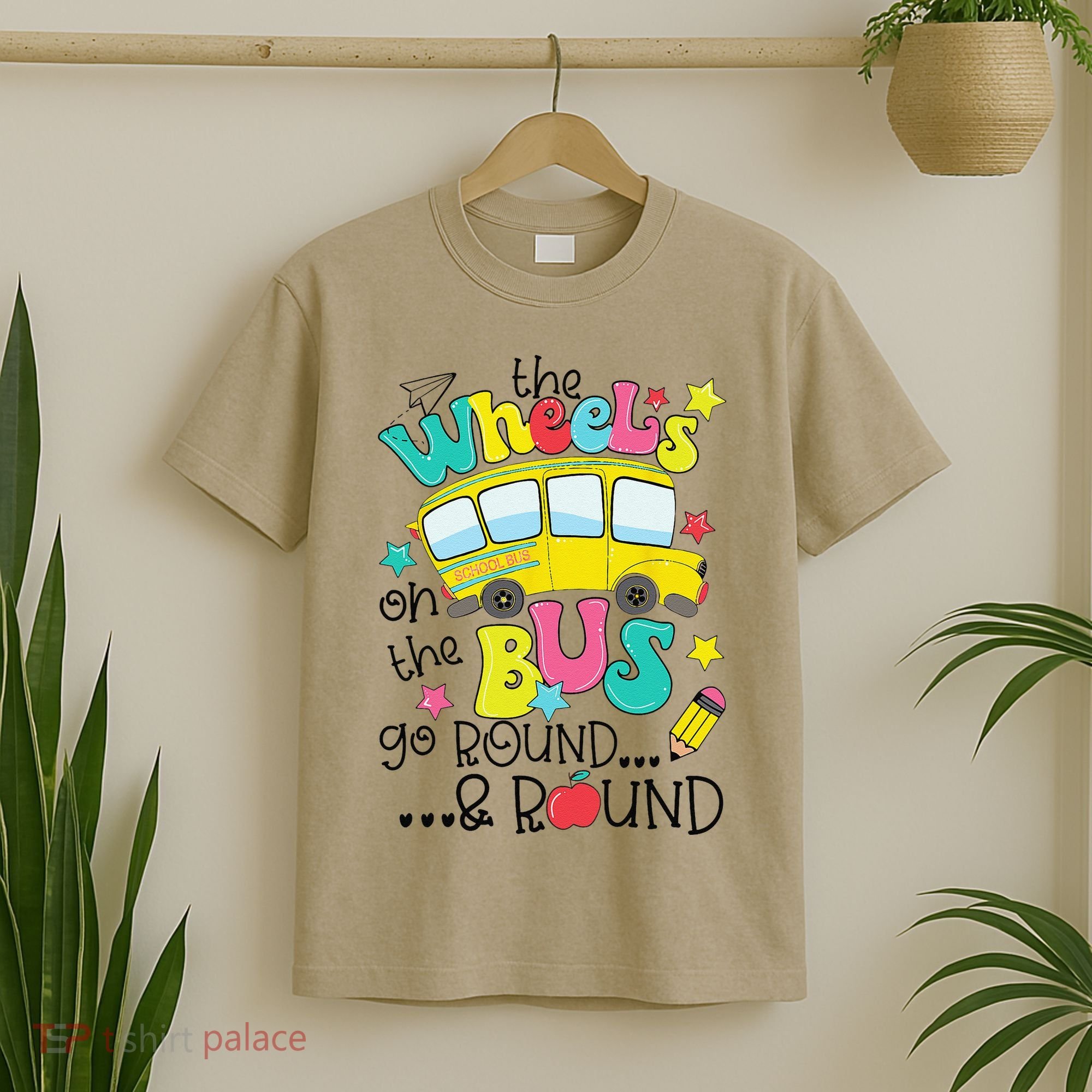 Back To School Funny The WHEELS On The BUS T-Shirt