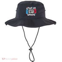 Back To School Game On 1st Grade Funny Gamer Bucket Hat thumb 0