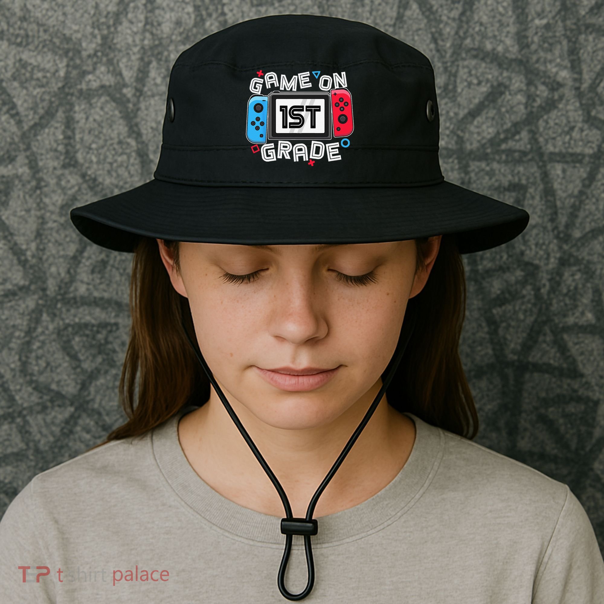 Back To School Game On 1st Grade Funny Gamer Bucket Hat