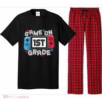 Back To School Game On 1st Grade Funny Gamer Pajama Set thumb 0
