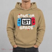 Back To School Game On 1st Grade Funny Gamer Hoodie thumb 0